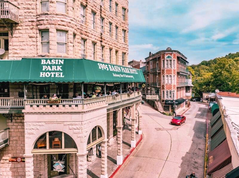 Beautiful and historic, the Basin Park Hotel in Eureka Springs is said to be home to a few ghosts.