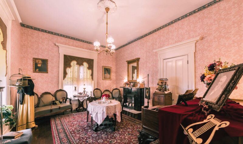 The romantically haunted Peel Mansion in Bentonville, Arkansas.