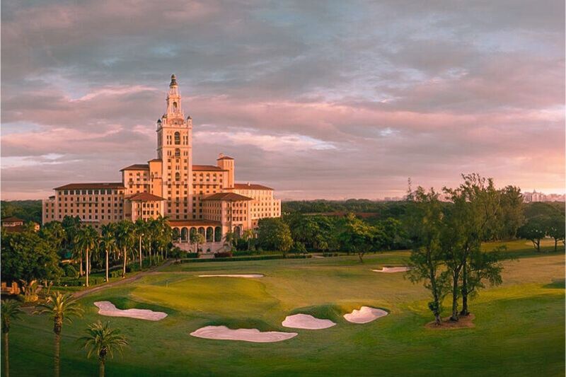 The Coral Gables Biltmore Hotel, a historic site, is sitting against a scenic golf course with a haunted reputation.