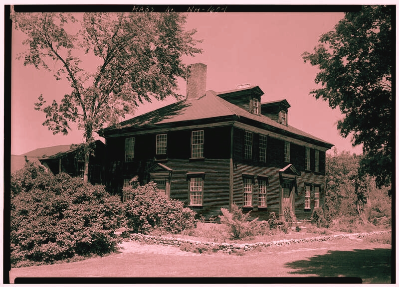 An old black and white photo depicting a large house, evoking the haunting legend of Ocean-Born Mary from 1720.