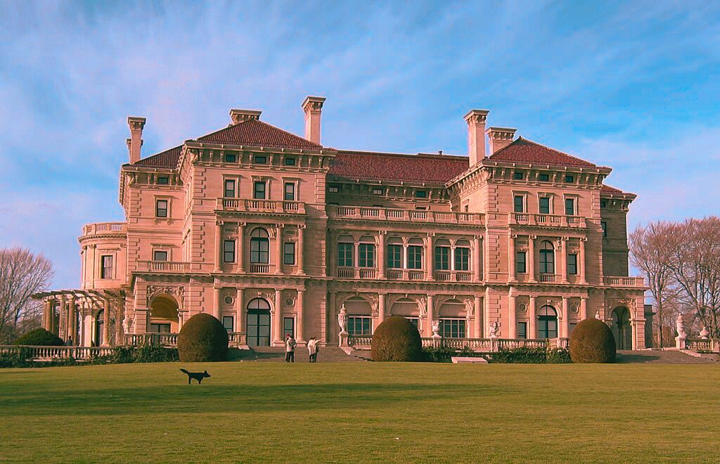 The Breakers Mansion, a historic site in Rhode Island.