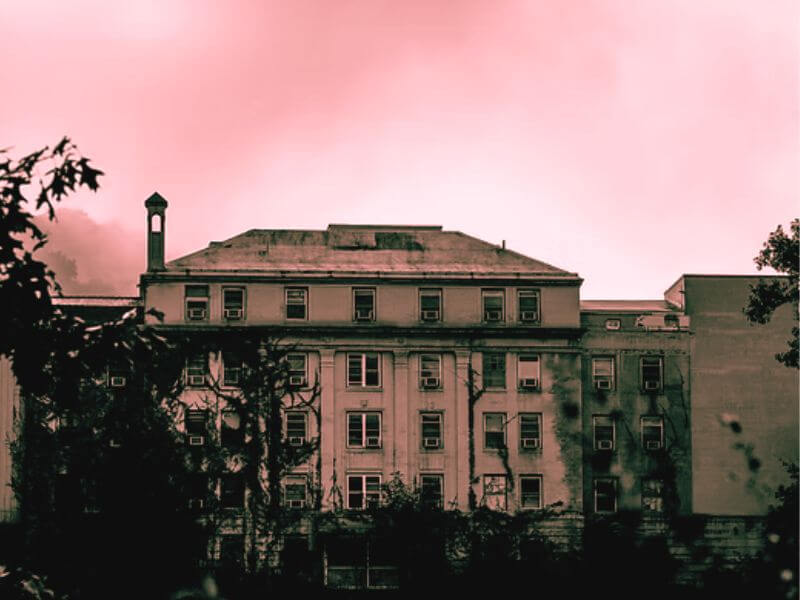 Historic building, the Old Hospital on College Hill.